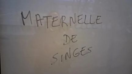 Un tag raciste associant les enfants à des