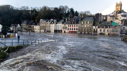 Crues dans le Finistère : à Quimperlé, la Laïta déborde pour la deuxième fois en deux semaines