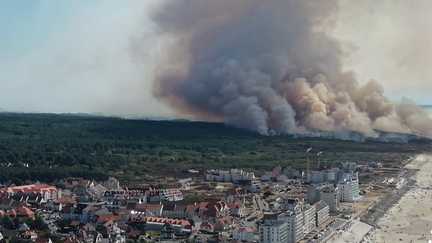 Incendies : 1 200 campeurs évacués dans le Pas-de-Calais
