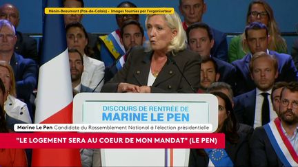 Présidentielle 2027 : depuis Hénin-Beaumont, Marine Le Pen assure que le logement sera