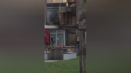 Un bâtiment de l'université de Rouen endommagé par un incendie
